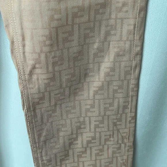 Fendi NWT COA FF Logo Dusty Rose Pink Denim Pants Trousers **Sz 42/Sz 6** 🌸🌸 - Picture 6 of 9